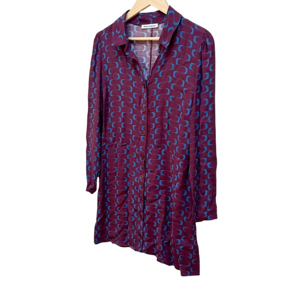 Reformation Retro Print Hugh Shirt Dress - Picture 7 of 16